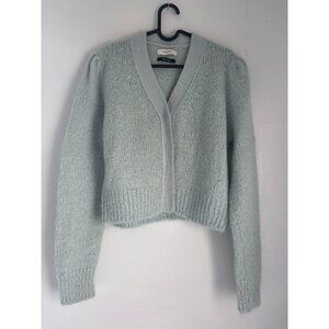 Amomento Mohair Grandma Cardigan in Mint (Light Blue), Size 1 (small), Like New